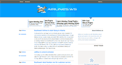 Desktop Screenshot of airlines.ws